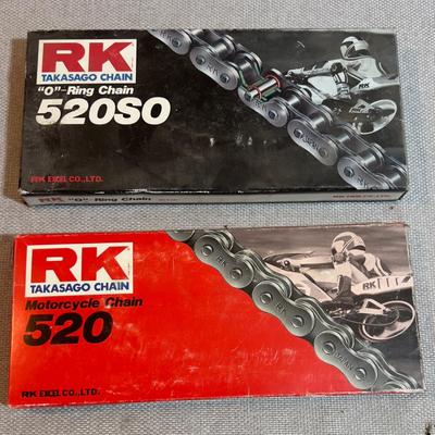 (2) RK 520 Motorcycle High Performance Chains