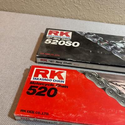(2) RK 520 Motorcycle High Performance Chains