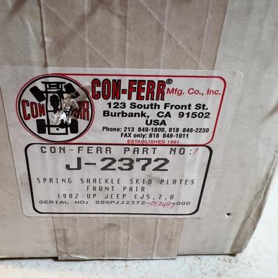 Set of Jeep Spring Shackle Skid Plates 1982 and Up.