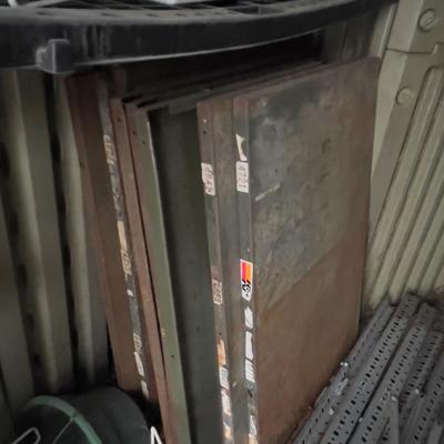 Pile of Metal Shelving with up-rights