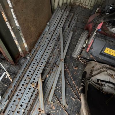 Pile of Metal Shelving with up-rights