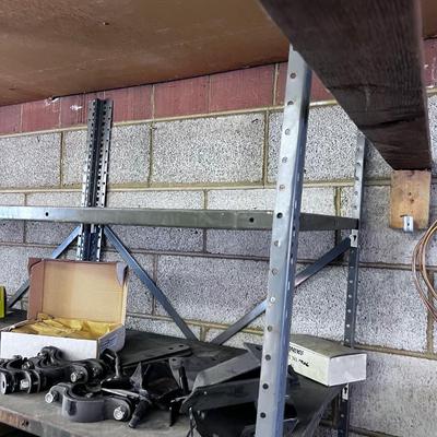 Pile of Metal Shelving with up-rights