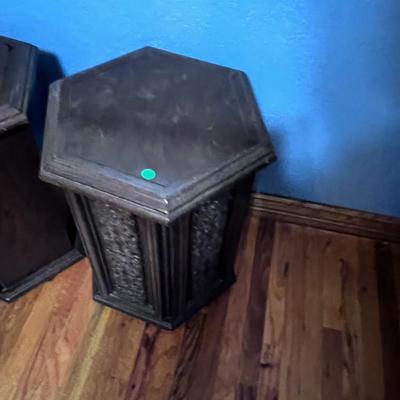 2 Mediterranean Hexagon Side Tables