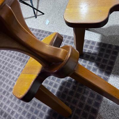 4 RUSTIC Ranch Style 3 Legged Gaming Chairs BRING HELP TO MOVE OUT!!!!