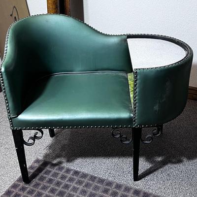 Telephone Bench Naugahyde