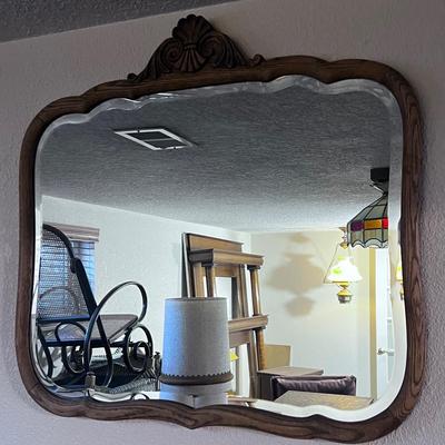 MIRROR, Oak with Beveled Edge