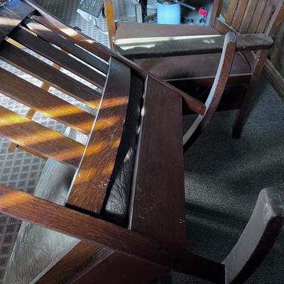 Pair of Antique Arts & Crafts chairs