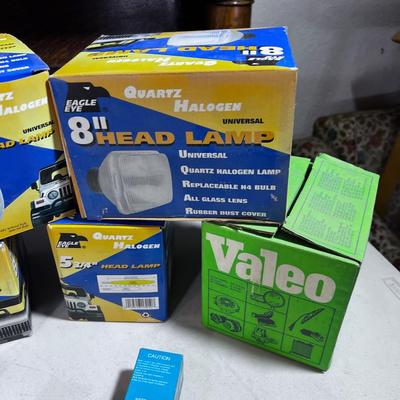 Pile of automotive Halogen Lights
