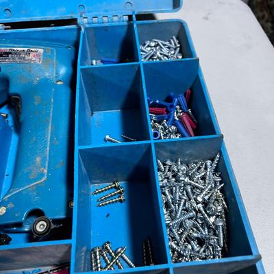 Makita Drill with Screws, Batteries and Chargers Plus Case