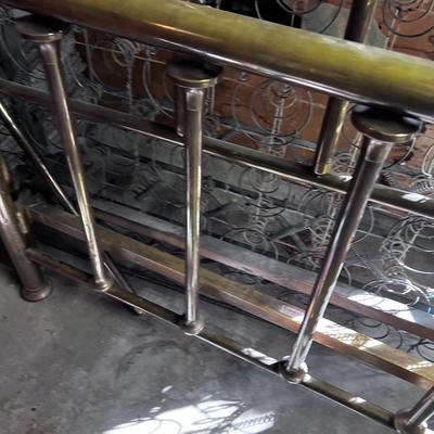 FULL Size BRASS BED with Box Spring.
