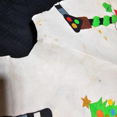 Vintage Christmas decor - Home-made Santa tube paint ornaments and more