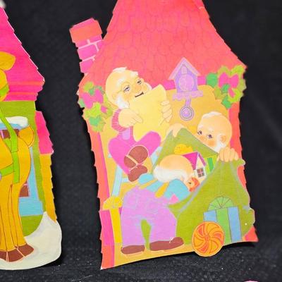 Vintage Christmas Ephemera, old booklet story books and paper decor