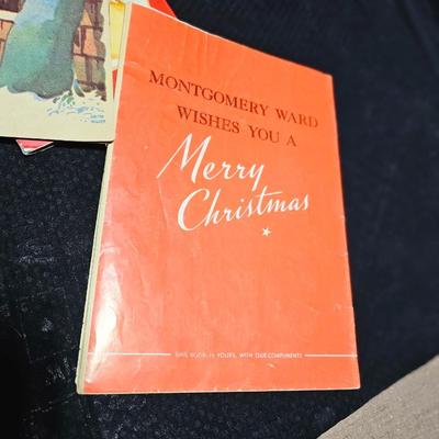 Vintage Christmas Ephemera, old booklet story books and paper decor