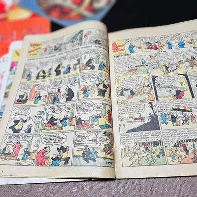 Vintage Christmas Ephemera, old booklet story books and paper decor