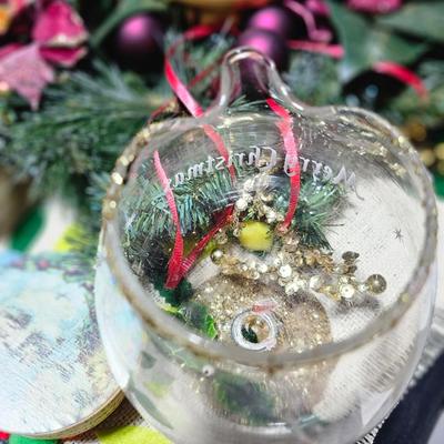 Vintage Christmas decorations - ornaments - candles and more