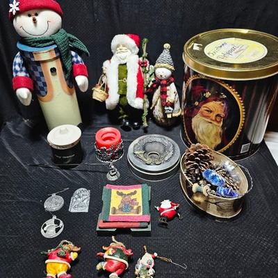 Christmas decorations - pewter - snowmen - Potpourri - ornaments and more