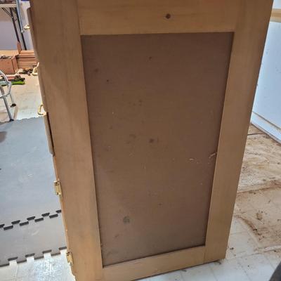 Large Wooden Workbench with Cabinets and Vice (WC-EL)
