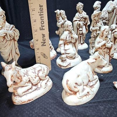 Vintage Atlantic mold Nativity set