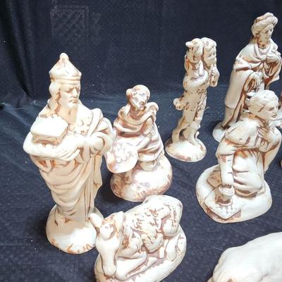 Vintage Atlantic mold Nativity set
