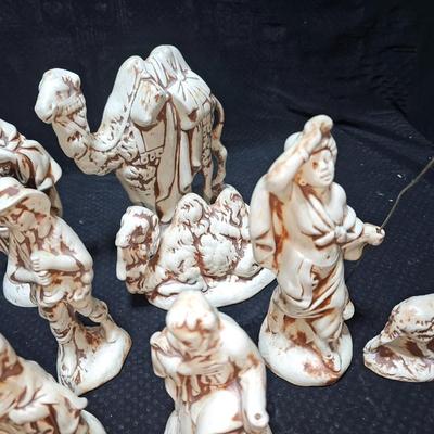 Vintage Atlantic mold Nativity set