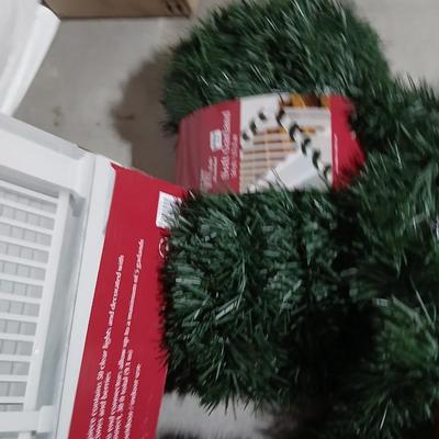 Christmas Garland - 2 6-foot Lit garland new in box and three 50-foot Garlands also new