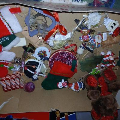 Christmas Decorations - Plush animals - Fireman Santa - Golfing Santa - Throw rugs and tons more