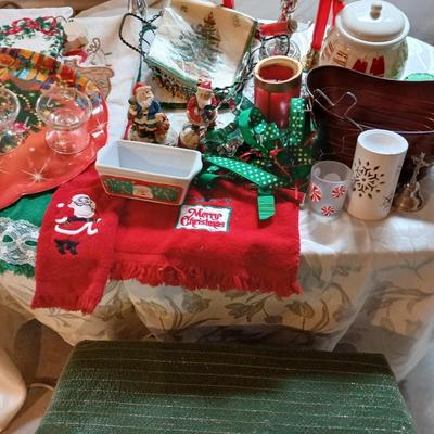 Everything Kitchen Christmas - Platters - Towels - Candle holders - table cloths and more