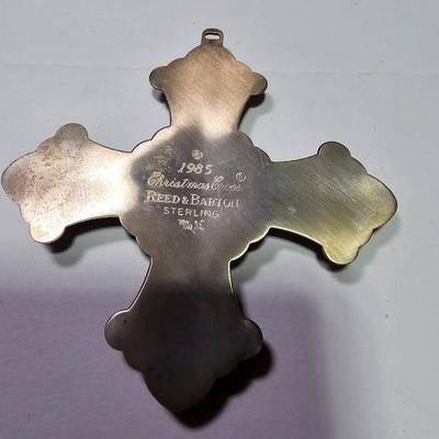Sterling Silver Reed & Barton 1985 Christmas Cross