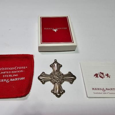 Sterling Silver Reed & Barton 1985 Christmas Cross