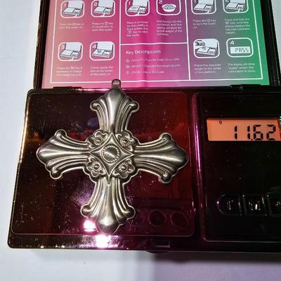 Sterling Silver Reed & Barton 1985 Christmas Cross