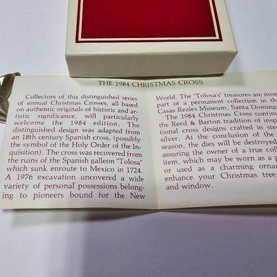 Sterling Silver Reed & Barton 1977 Christmas Cross