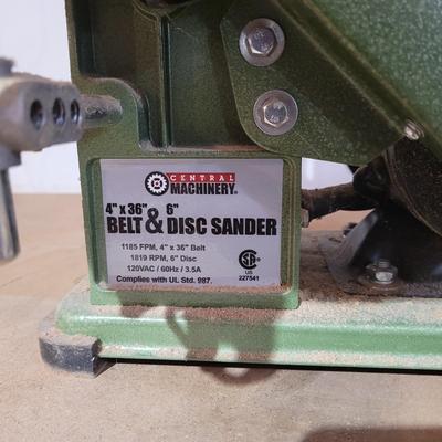 Central Machinery Belt and Disc Sander (WC-EL)