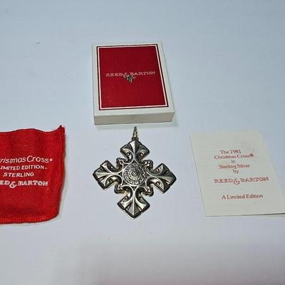 Sterling Silver Reed & Barton 1976 Christmas Cross