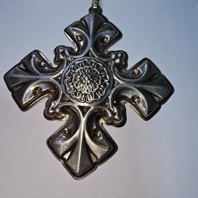 Sterling Silver Reed & Barton 1976 Christmas Cross