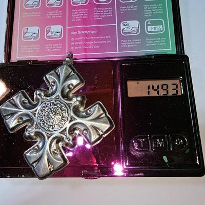 Sterling Silver Reed & Barton 1976 Christmas Cross