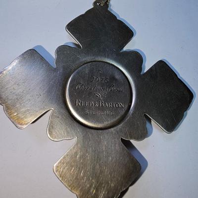 Sterling Silver Reed & Barton 1976 Christmas Cross