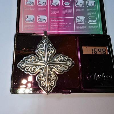 Sterling Silver Reed & Barton 1978 Christmas Cross