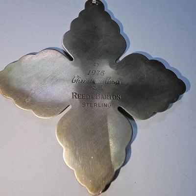 Sterling Silver Reed & Barton 1978 Christmas Cross