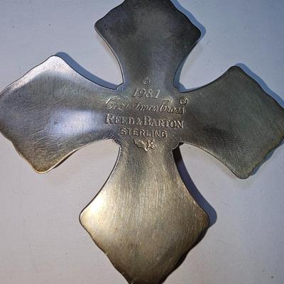 Sterling Silver Reed & Barton 1981 Christmas Cross