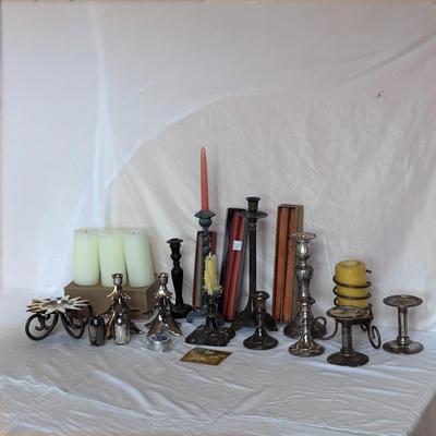 Collection of Unique Candlesticks and Tapered Candles (DR-DZ)