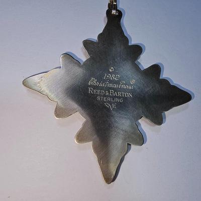 Sterling Silver Reed & Barton 1982 Christmas Cross