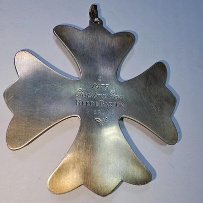 Sterling Silver Reed & Barton 1975 Christmas Cross