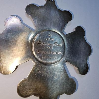 Sterling Silver Reed & Barton 1974 Christmas Cross