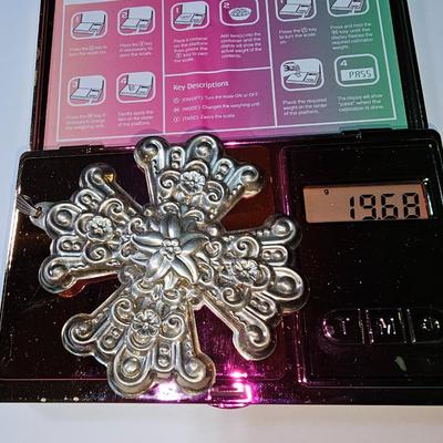 Sterling Silver Reed & Barton 1974 Christmas Cross