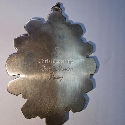 Sterling Silver Reed & Barton 1979 Christmas star