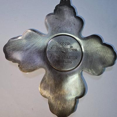 Sterling Silver Reed & Barton 1972 Christmas Cross