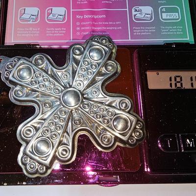 Sterling Silver Reed & Barton 1972 Christmas Cross