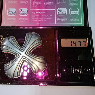 Sterling Silver Reed & Barton 1980 Christmas Cross