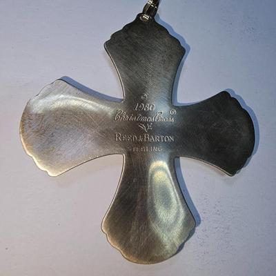 Sterling Silver Reed & Barton 1980 Christmas Cross