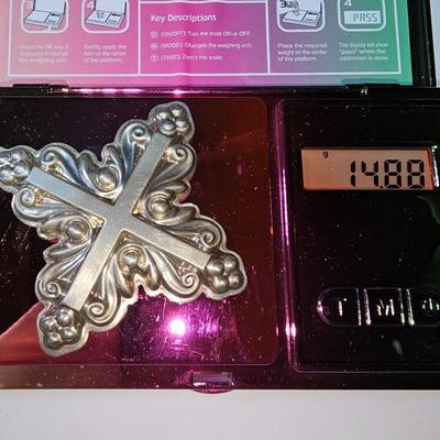 Sterling Silver Reed & Barton 1983 Christmas Cross